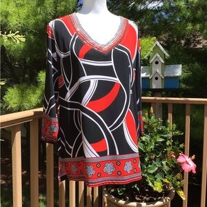 JM Collection Women’s Long Sleeve Top